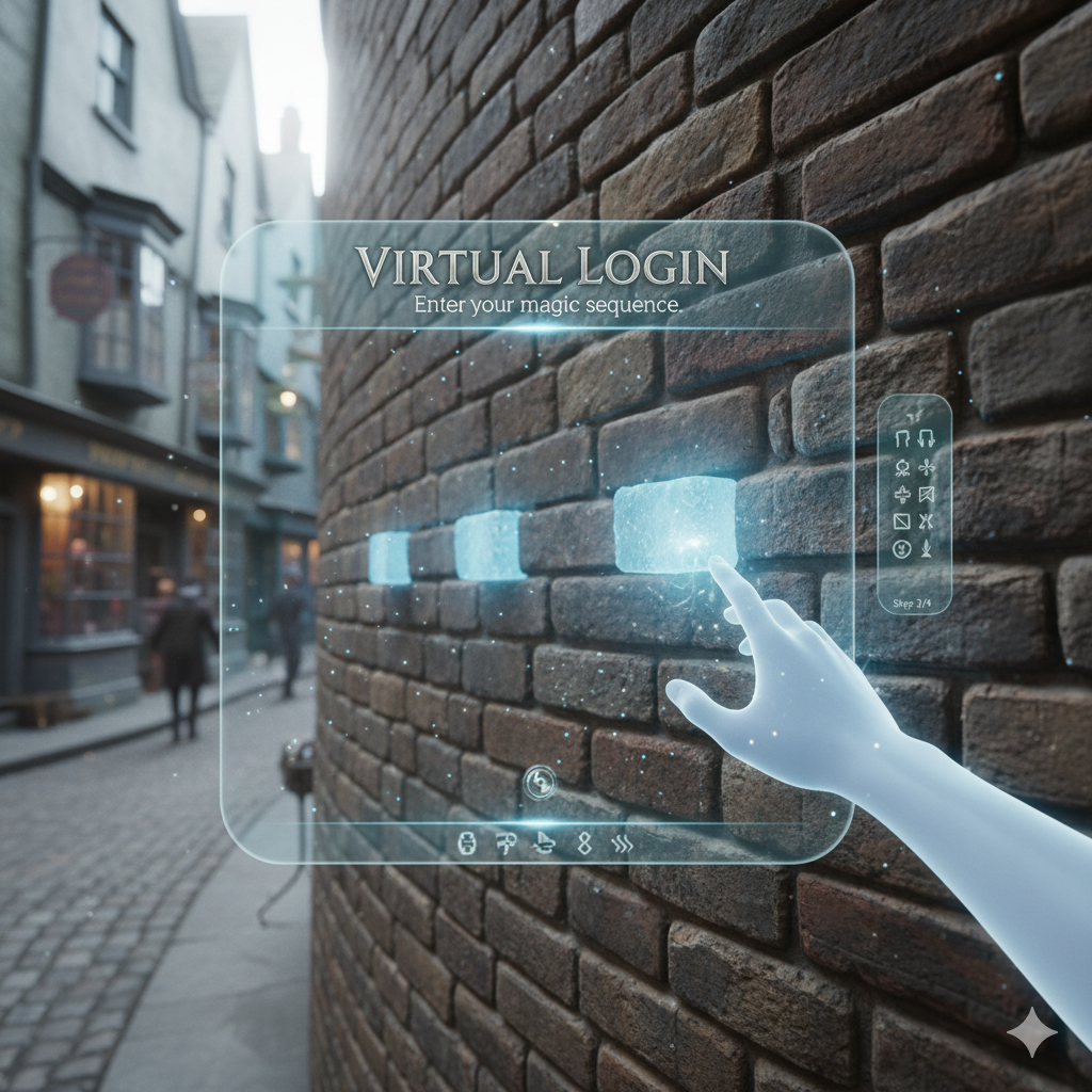 Screenshot from the Virtual Login in XR project showing immersive authentication scenes